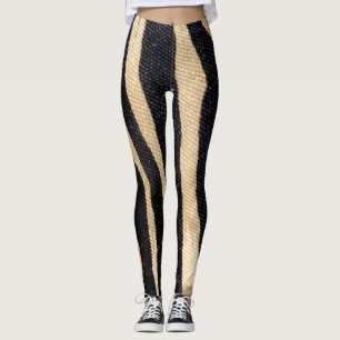 Zebra Stripe Wildlife Animal Print Leg stockings Leggings