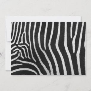 Zebra Striped Pattern Invitation