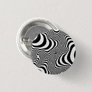 Zebra Stripes 3 Cm Round Badge