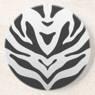 ZEBRA STRIPES ABSTRACT COASTER
