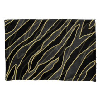 Zebra Stripes: Abstract Monochrome Seamless. Pillowcase