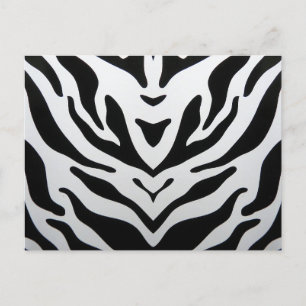 ZEBRA STRIPES ABSTRACT POSTCARD