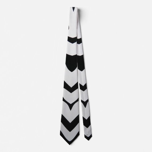 ZEBRA STRIPES ABSTRACT TIE (Front)