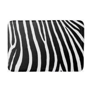 Zebra Stripes Bath Mat