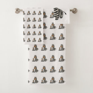Zebra Stripes  Bath Towel Set