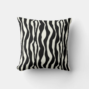 Zebra stripes - Black and White Cushion