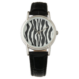 Zebra stripes - Black and White Watch