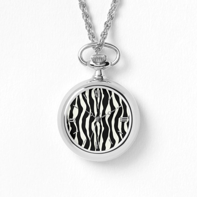 Zebra stripes - Black and White Watch (Front)