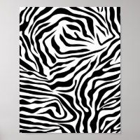 Zebra Stripes Black And White Wild Animal Print