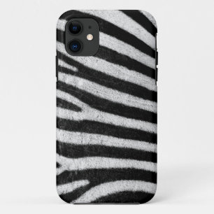 Zebra stripes black & white texture photograph iPhone 11 case