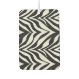 Zebra Stripes Black White Wild Safari Car Air Freshener