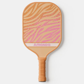 Zebra Stripes Bold Colours Pickleball Paddle