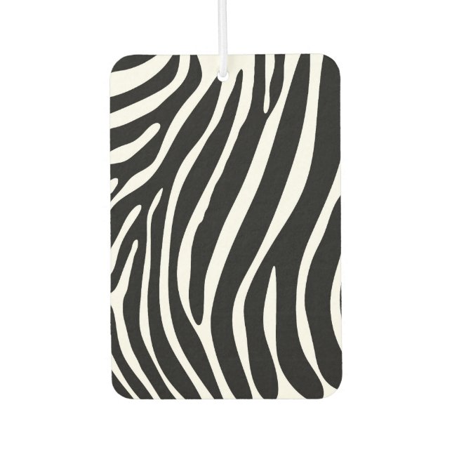 Zebra Stripes Car Air Freshener (Front)