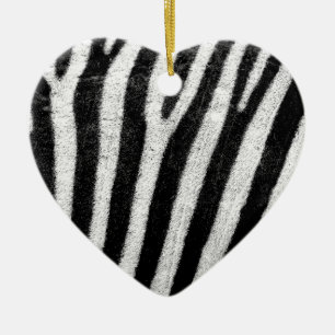 zebra Stripes Ceramic Ornament