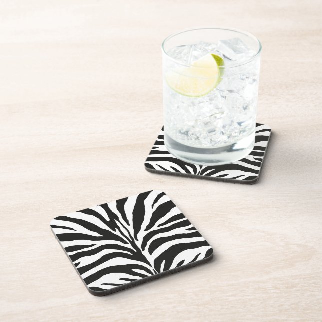Zebra Stripes Coaster (Right Side)