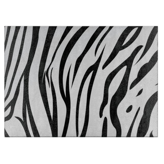 Zebra Stripes Cutting Board (Front)