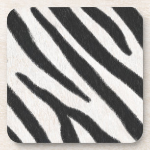 Zebra Stripes Exotic Fur Realistic Animal Print Coaster