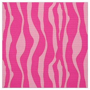 Zebra stripes - Fuchsia and light pink Fabric