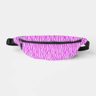 Zebra Stripes in a Powder Pink Safari Print Bum Bags