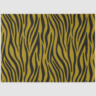 Zebra Stripes in Safari Black and Brown Tissue Paper