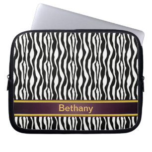 Zebra Stripes Laptop Sleeve
