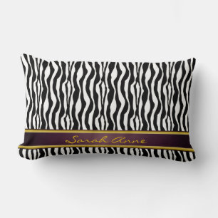 Zebra Stripes Lumbar Cushion
