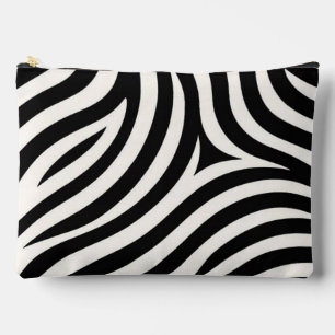 Zebra Stripes Modern Print Accessory Pouch