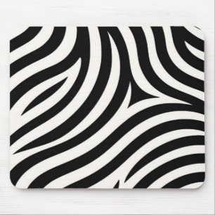 Zebra Stripes Modern Print  Mouse Pad