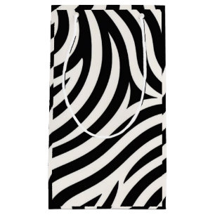Zebra Stripes Modern Print  Small Gift Bag