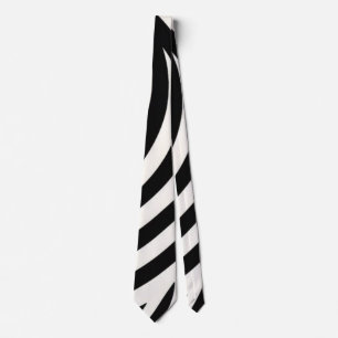 Zebra Stripes Modern Print Tie