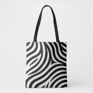 Zebra Stripes Modern Print  Tote Bag