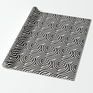 Zebra Stripes Modern Print  Wrapping Paper