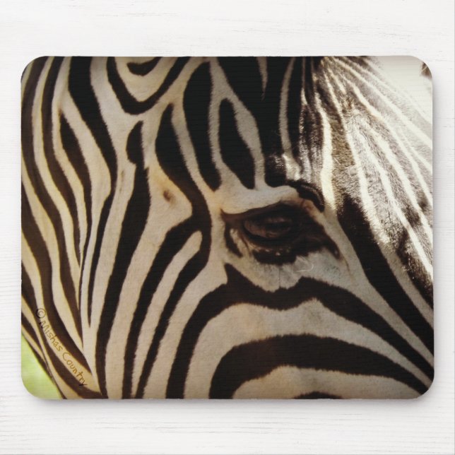 Zebra "Stripes" Mouse Pad (Front)