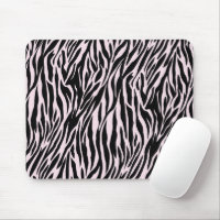 Zebra Stripes On Pastel Pink