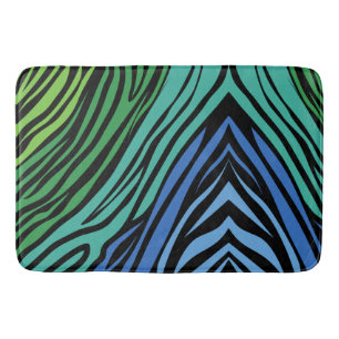 Zebra Stripes Pattern Bath Mat
