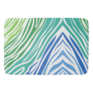 Zebra Stripes Pattern Bath Mat