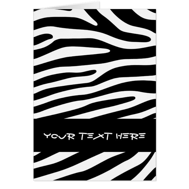 Zebra stripes pattern black & white + your ideas (Front)