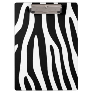 Zebra stripes pattern black & white + your ideas clipboard