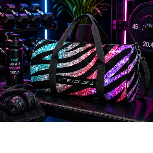 Zebra Stripes Pattern Duffle Bag