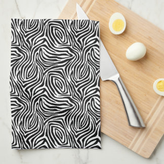 Zebra Stripes Pattern Tea Towel
