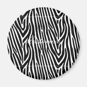 Zebra Stripes Pattern Thunder_Cove Magnet