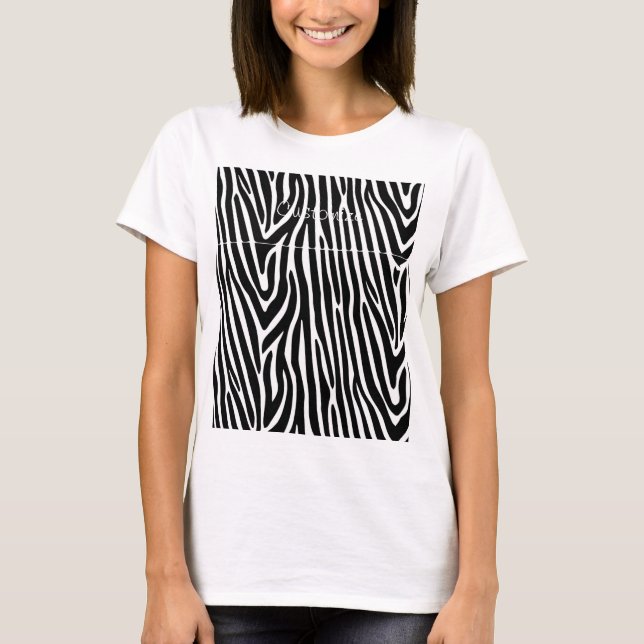 Zebra Stripes Pattern Thunder_Cove T-Shirt (Front)