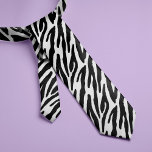Zebra Stripes Pattern Tie<br><div class="desc">Zebra print custom tie</div>