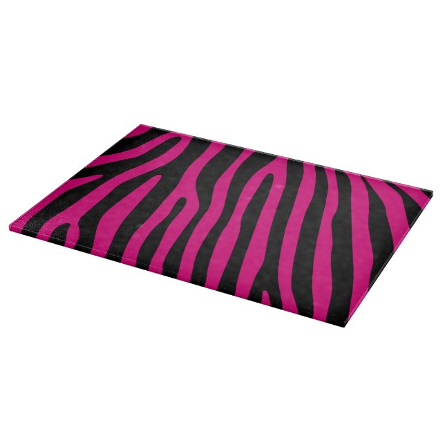 Zebra stripes pattern + your background & ideas cutting board (Corner)