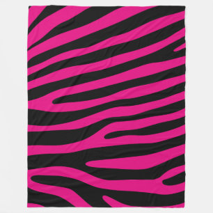 Zebra stripes pattern + your background & ideas fleece blanket