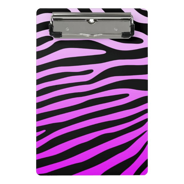 Zebra stripes pattern + your background & ideas mini clipboard (Front)