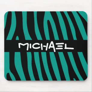 Zebra stripes pattern + your background & ideas mouse pad