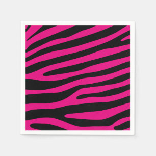 Zebra stripes pattern + your background & ideas napkin