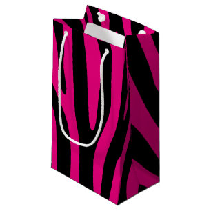 Zebra stripes pattern + your background & ideas small gift bag