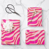 Zebra Stripes Pink Orange Wild Animal Print